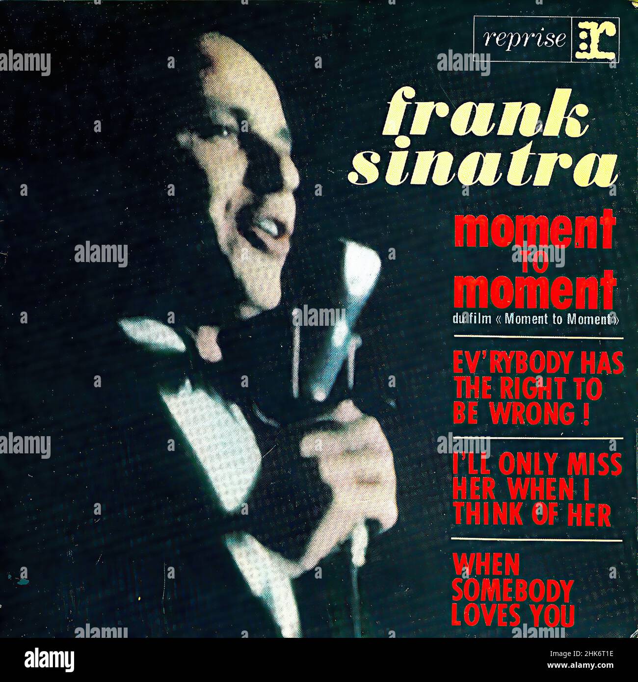 Vintage vinyl record cover -  Sinatra, Frank - Moment To Moment - EP - F - 1965 Stock Photo