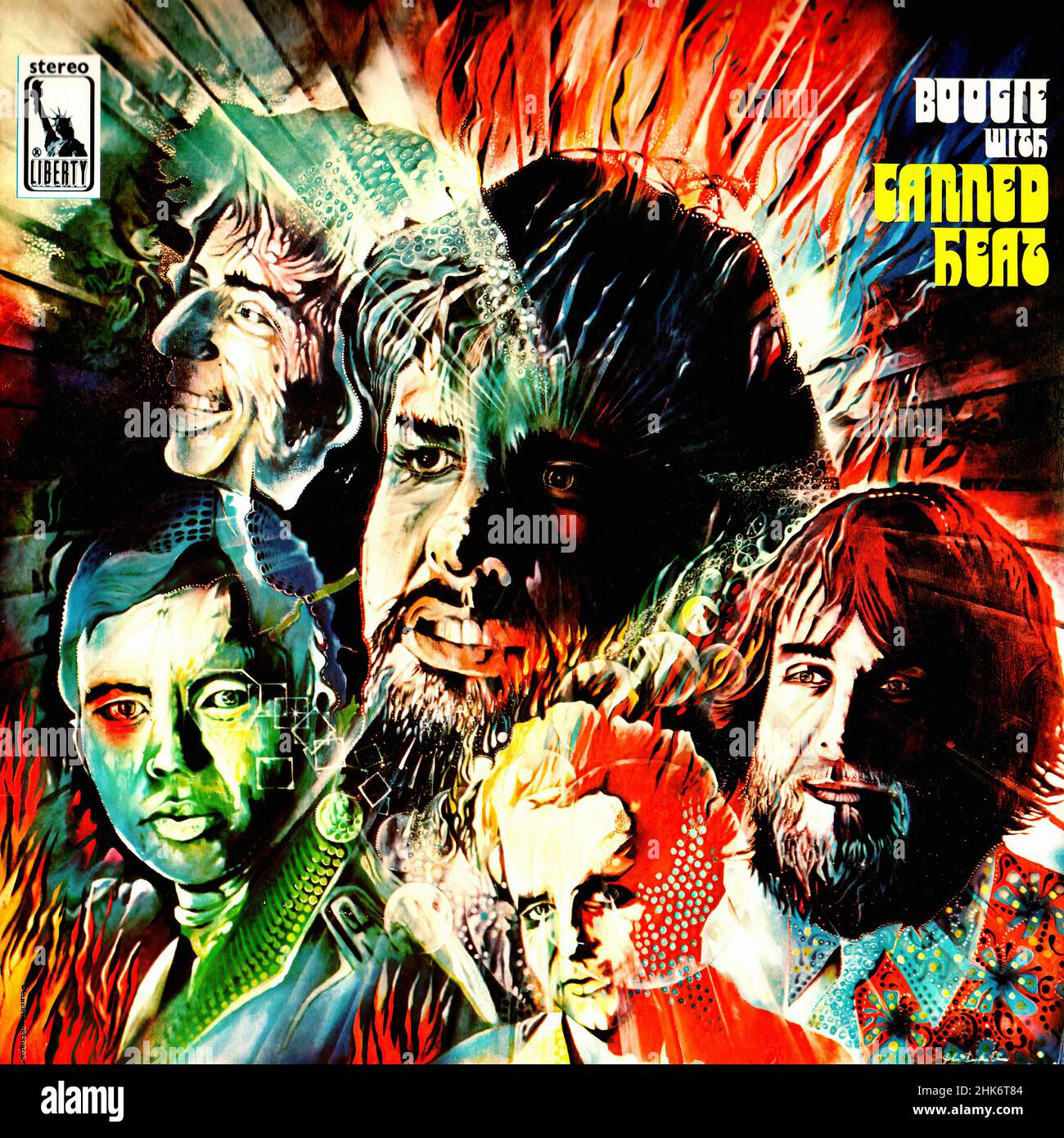 Vintage vinyl record cover - Canned Heat - Boogie With... - D - 1967 Stock Photo