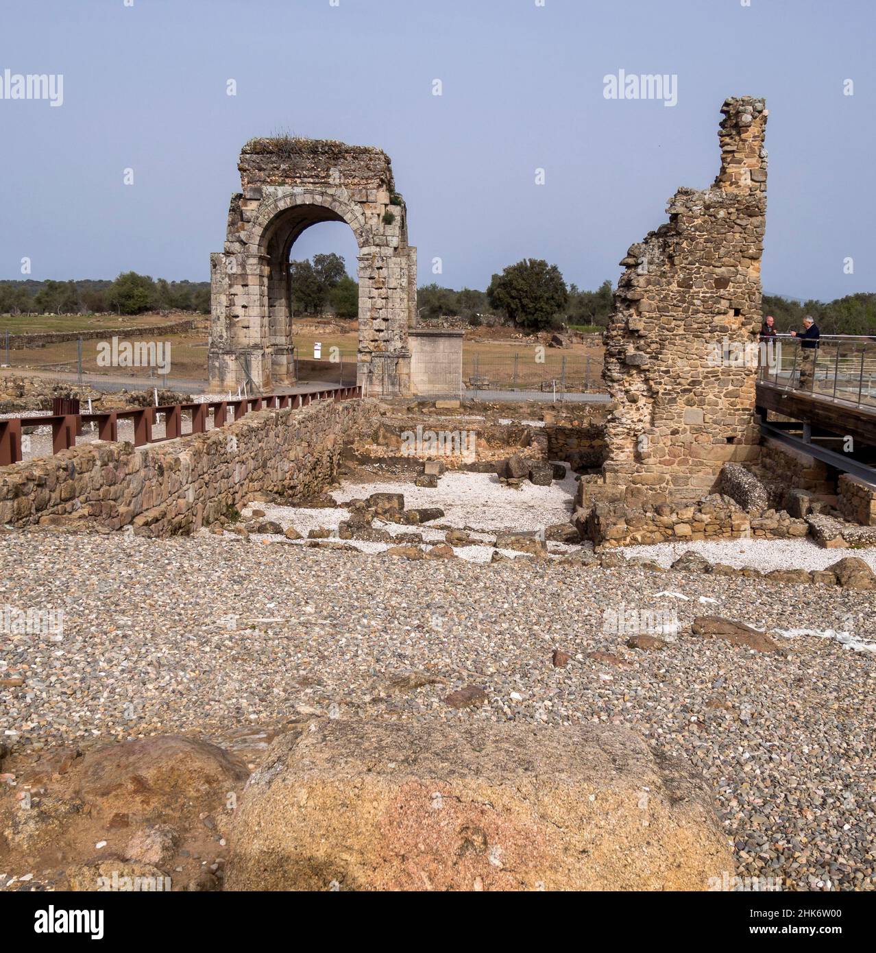 Ciudad romana de Cáparra. Cáceres. Extremadura. España Stock Photo