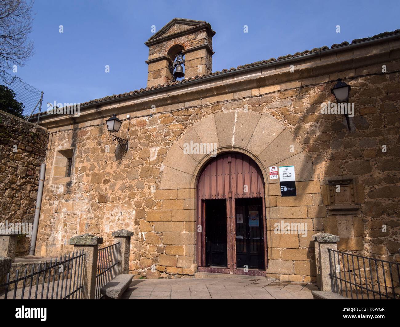Iglesia de Santiago. Plasencia. Cáceres. Extremadura. España Stock Photo