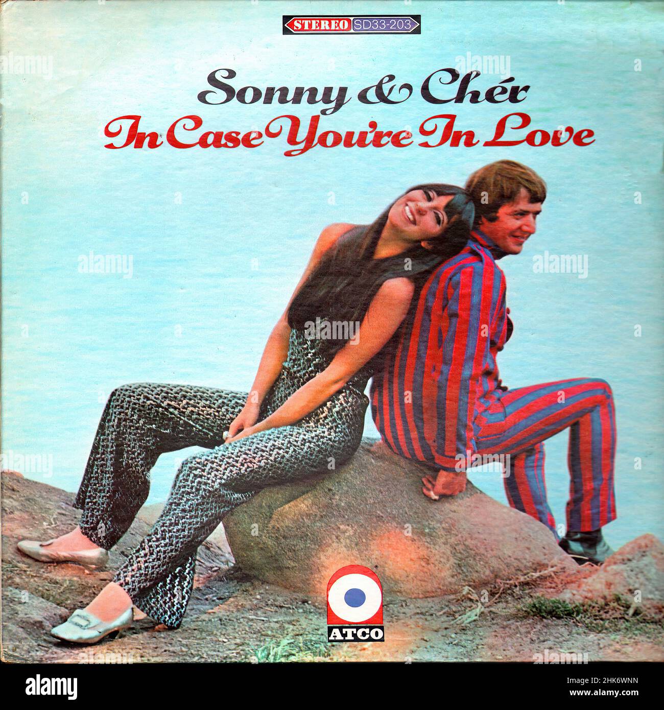 Vintage vinyl record cover - Sonny & Cher - In Case You're In Love - US - 1967 Stock Photo