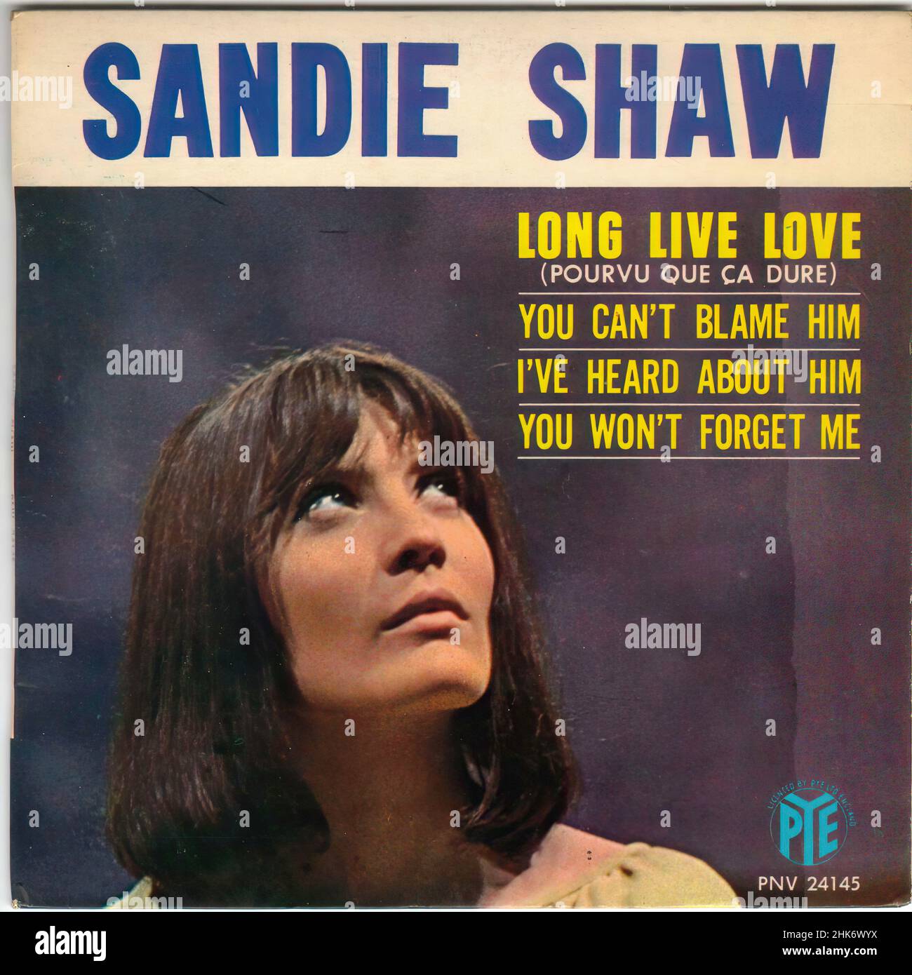 Vintage vinyl record cover - Shaw,Sandy - Long Live Love - EP - F - 1965 Stock Photo