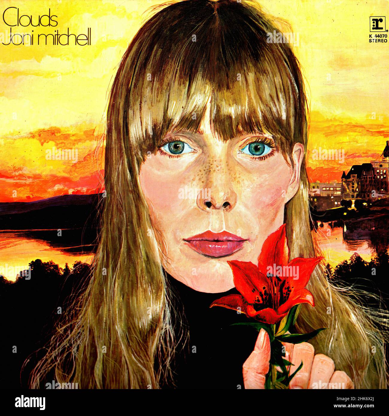 Vintage vinyl record cover Mitchell, Joni Clouds UK 1969 Stock