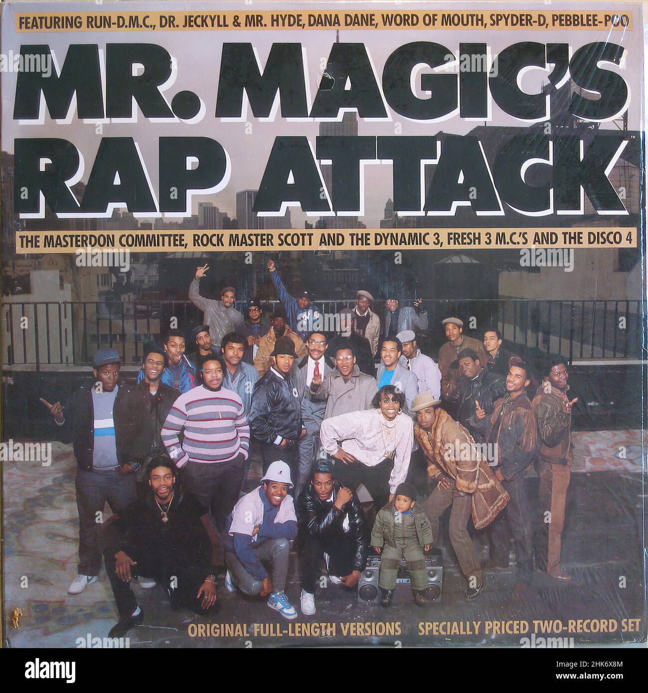 Vintage vinyl record cover - Compilation - Mr Magic's Rap Attack Stock  Photo - Alamy