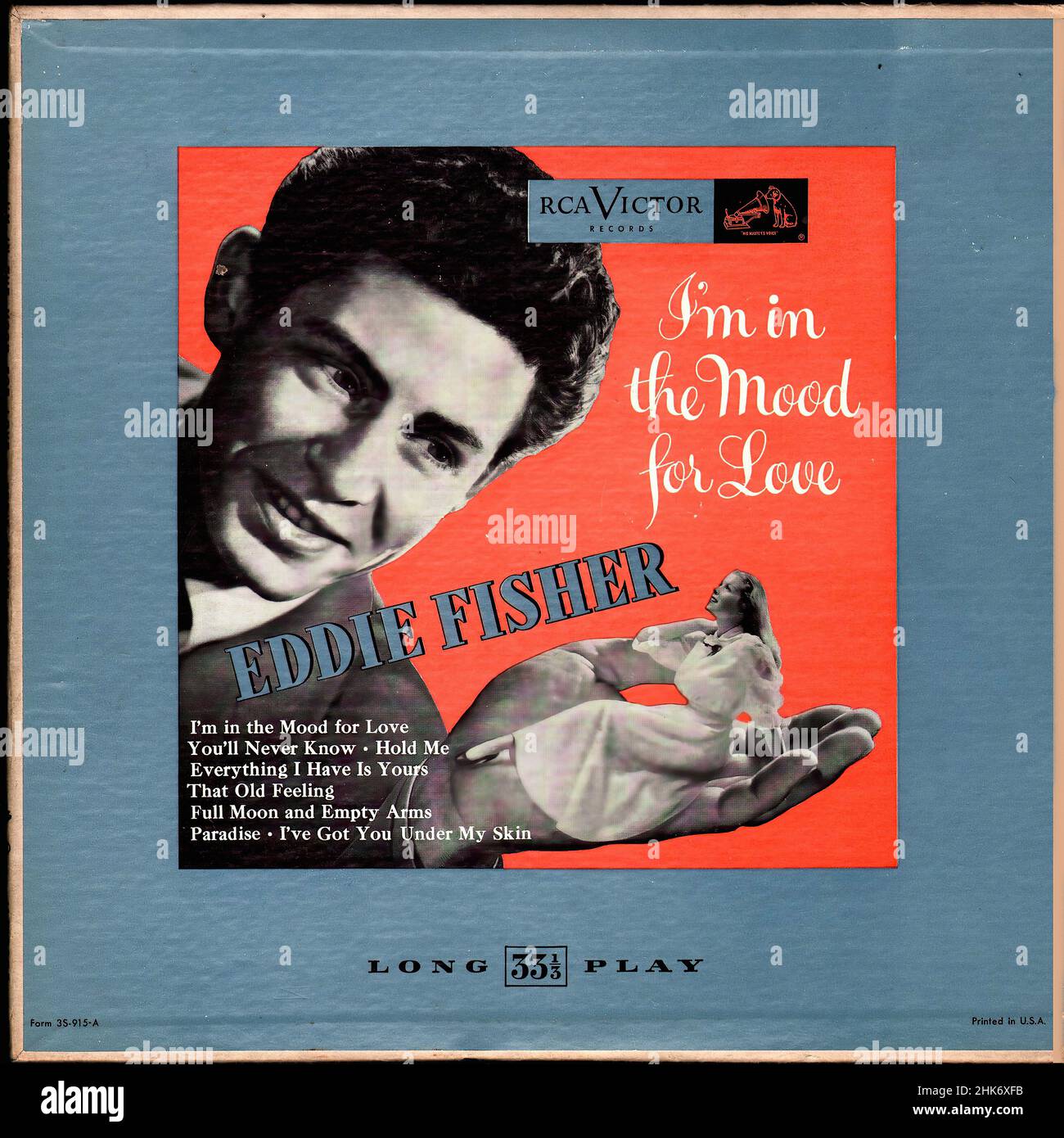 Vintage vinyl record cover - Fisher, Eddie - I'm In The Mood For Love - 10  Inch - US - 1952 Stock Photo - Alamy, image size:1300x1390