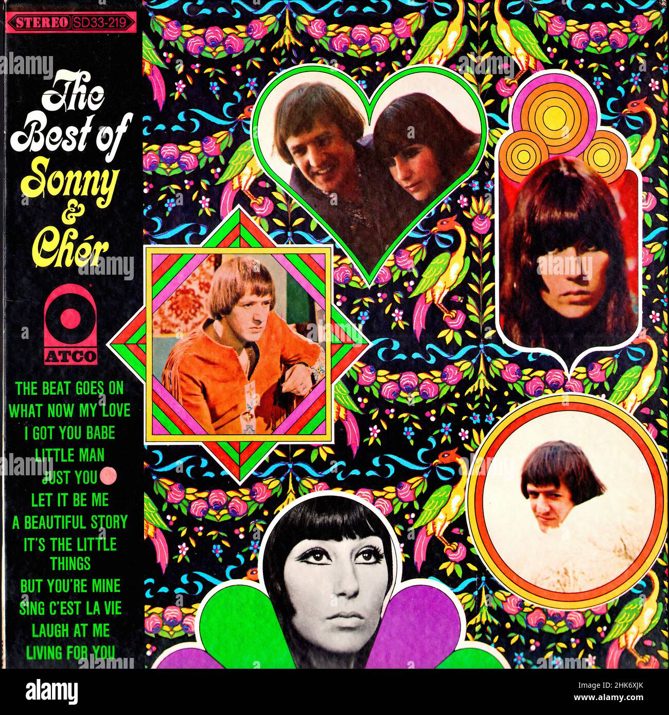 Vintage vinyl record cover - Sonny & Cher - The Best Of - US - 1967 Stock Photo