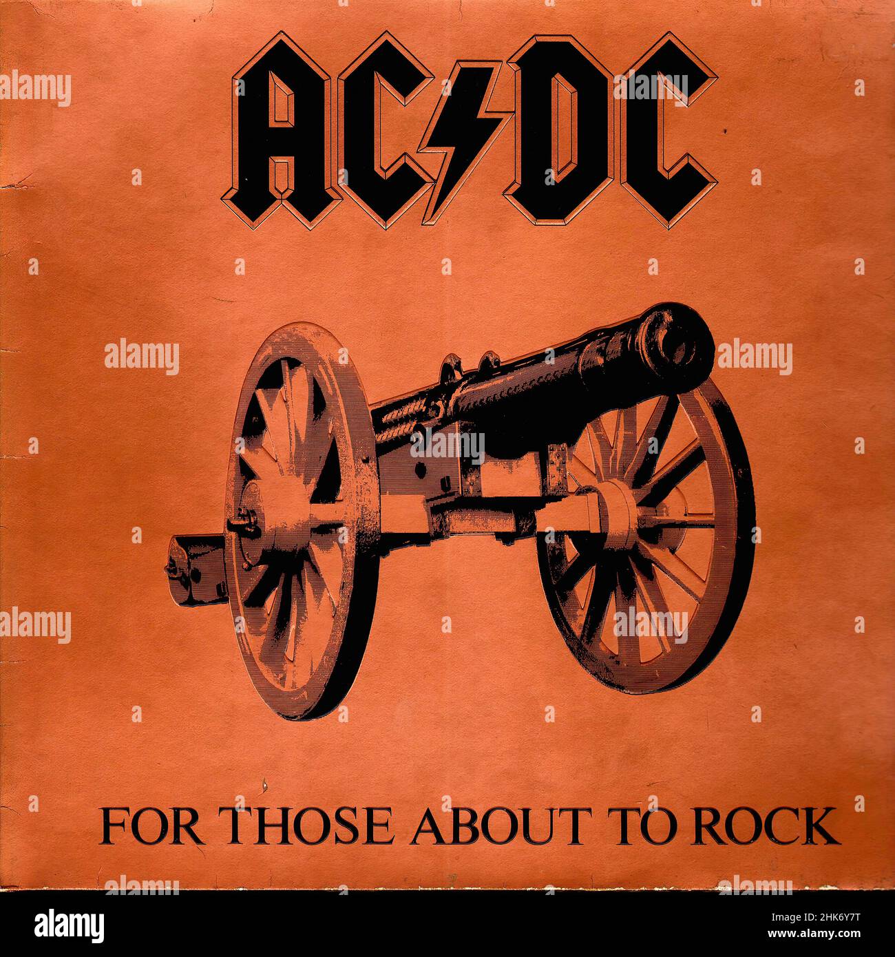 Vintage vinyl record cover - AC-DC - For Those About To Rock - D - 1981 ...