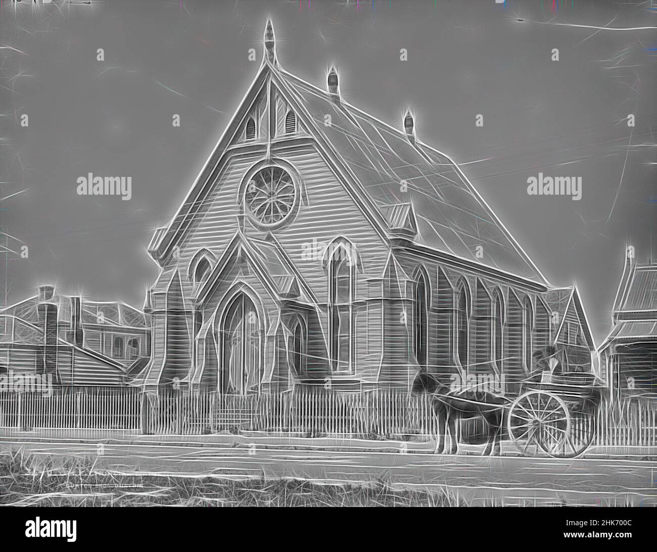 Inspired by U.N.F. Church, Napier, Burton Brothers studio, photography studio, Dunedin, black