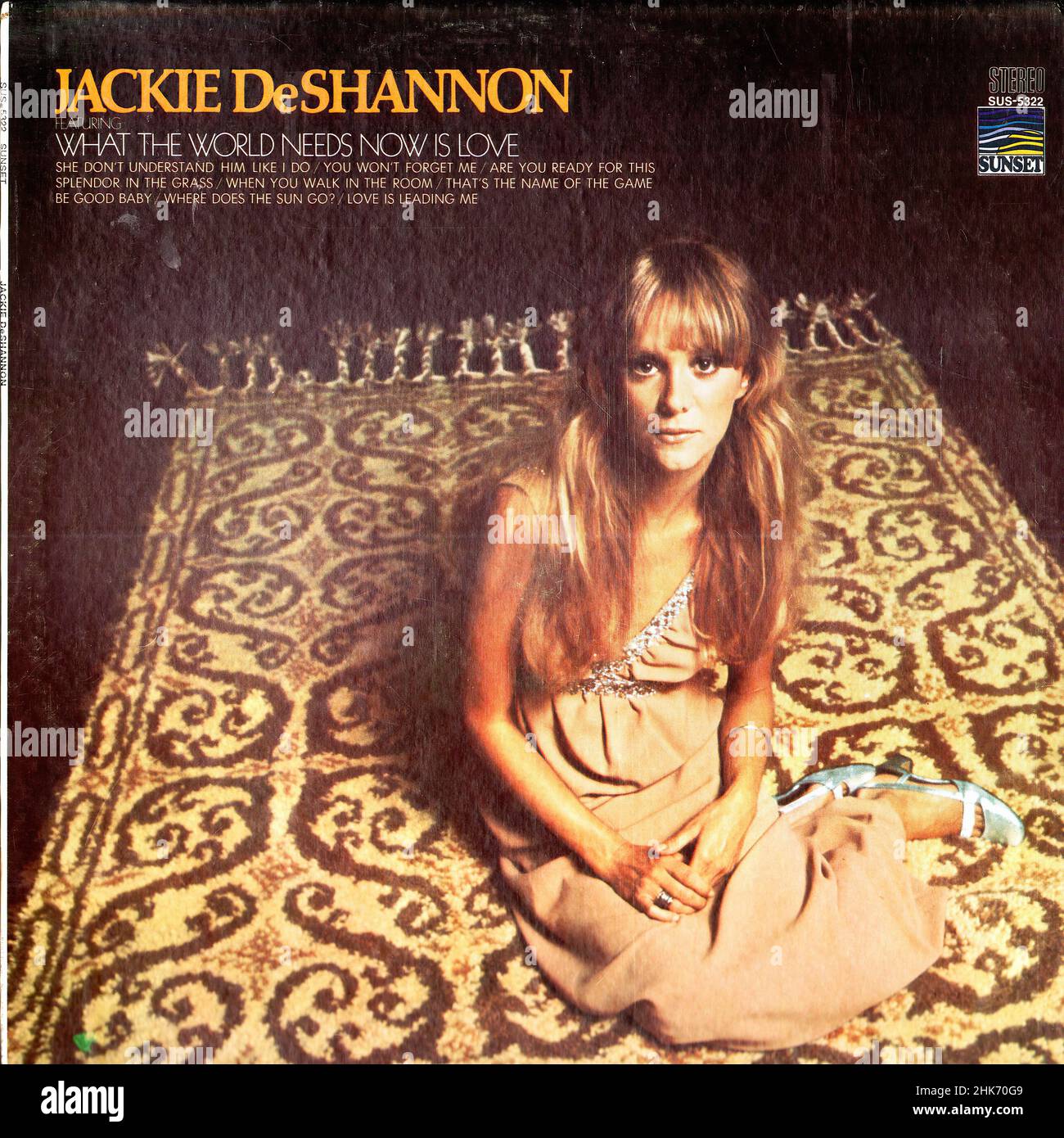 Vintage vinyl record cover - DeShannon, Jackie  - What The World Needs Now Is Love - US - 1968 Stock Photo