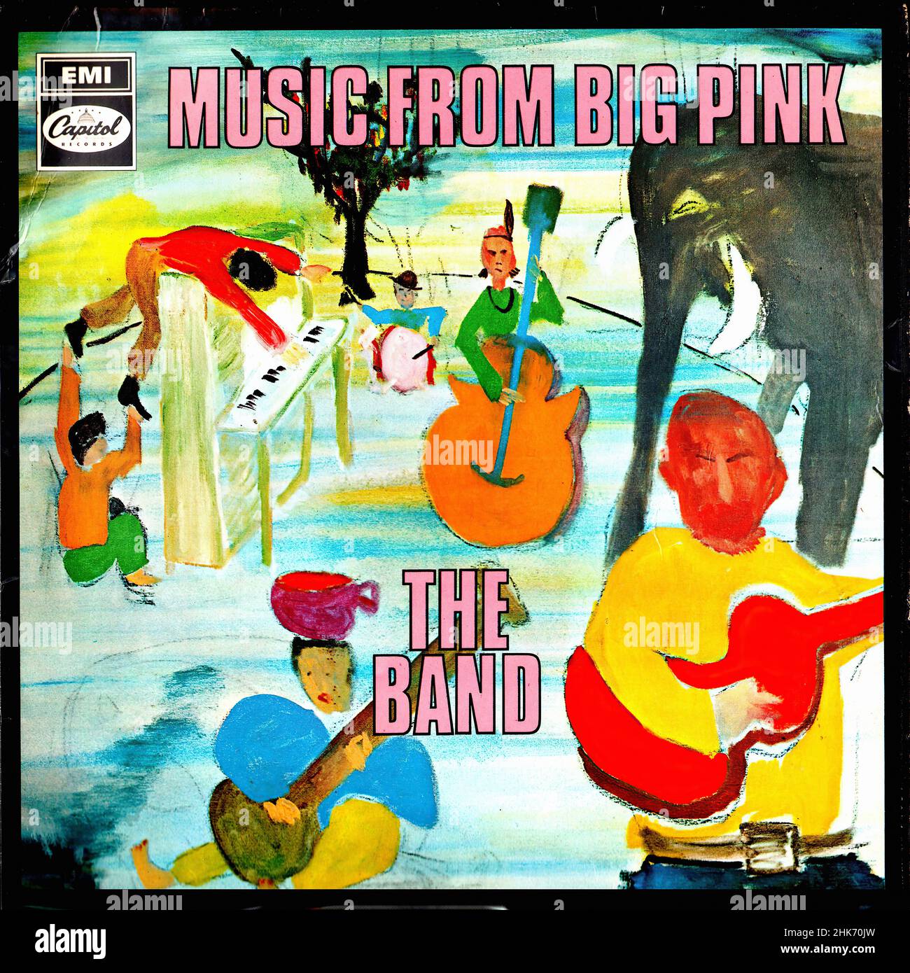 Vintage Vinyl Record Cover Band The Music From Big Pink UK 