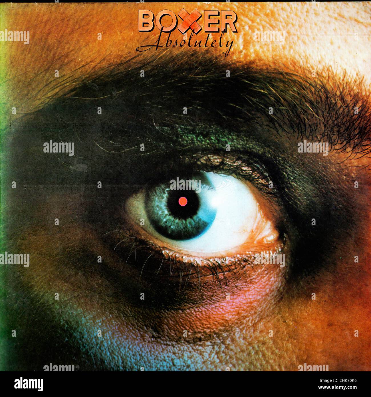 Vintage vinyl record cover - Boxer - Absolutely - NL - 1977 Stock Photo ...