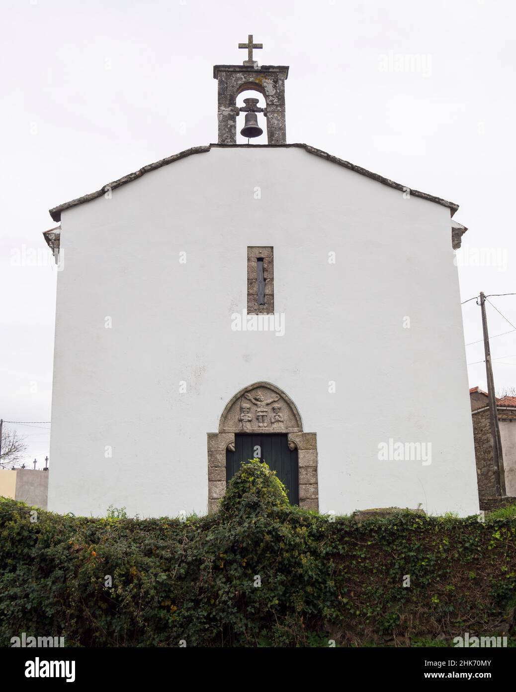 Iglesia de San Vicenzo de Vitiriz. La Coruña. Galicia. España Stock Photo