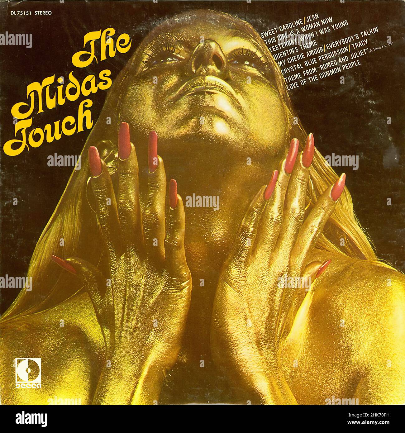 The Midas Touch - Vintage Musical Vinyl Album Stock Photo - Alamy