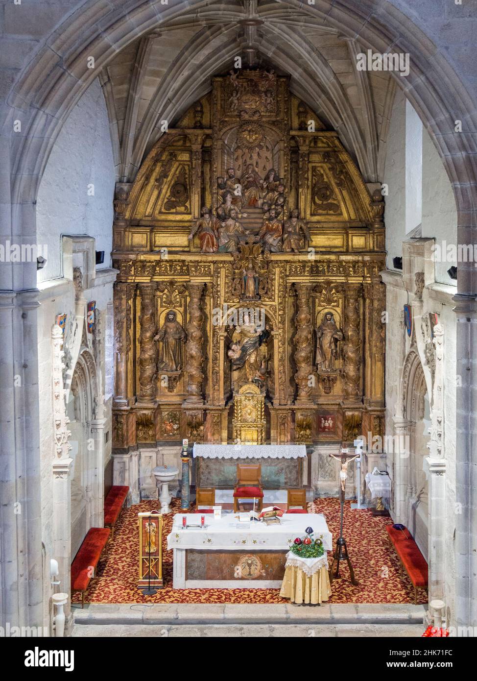Iglesia parroquial de Sancti Spíritus. Melide. La Coruña. Galicia. España Stock Photo