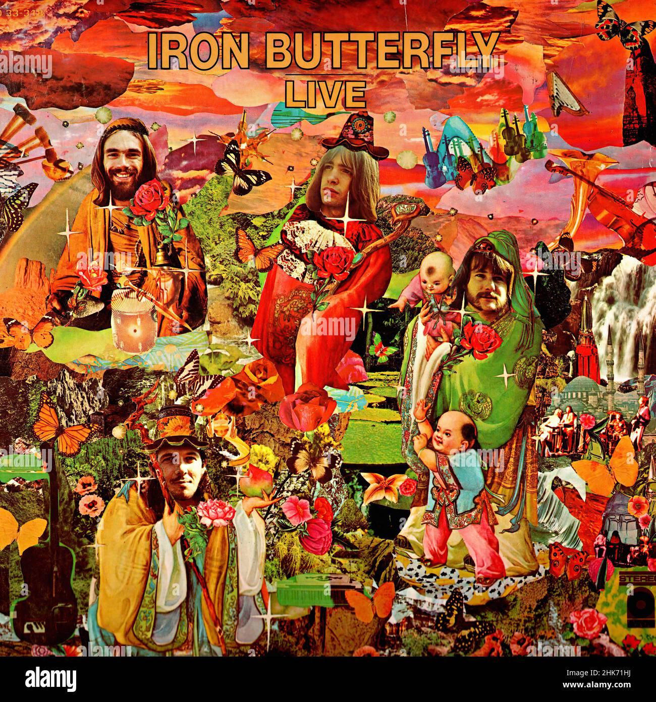 Vintage vinyl record cover - Iron Butterfly - In A Gadda Da Vida - live - D  - 1969 00001 Stock Photo - Alamy