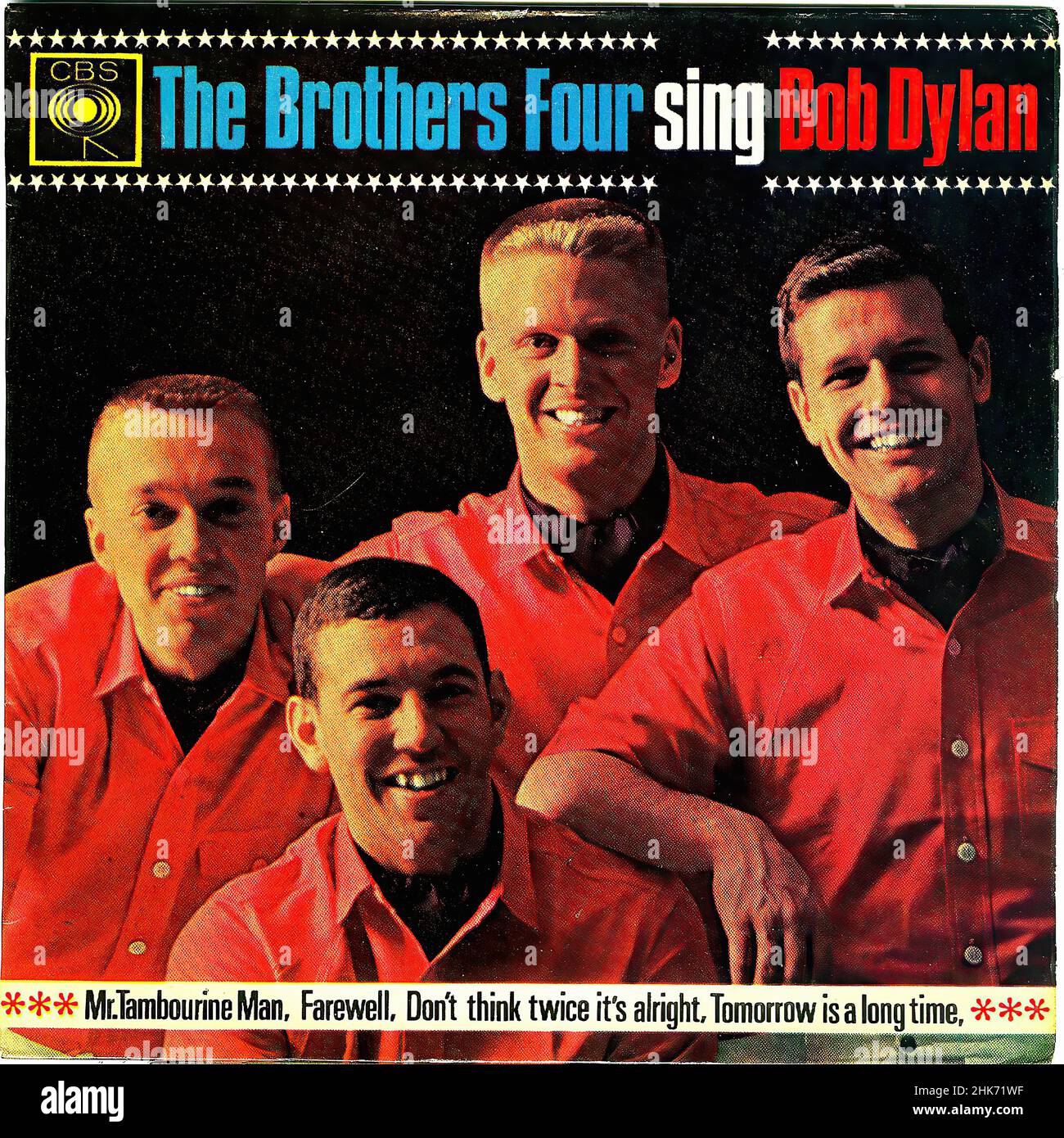 Vintage Vinyl Record Cover Brothers Four The Sing Bob Don T Think Twice It S Alright Stock Photo Alamy