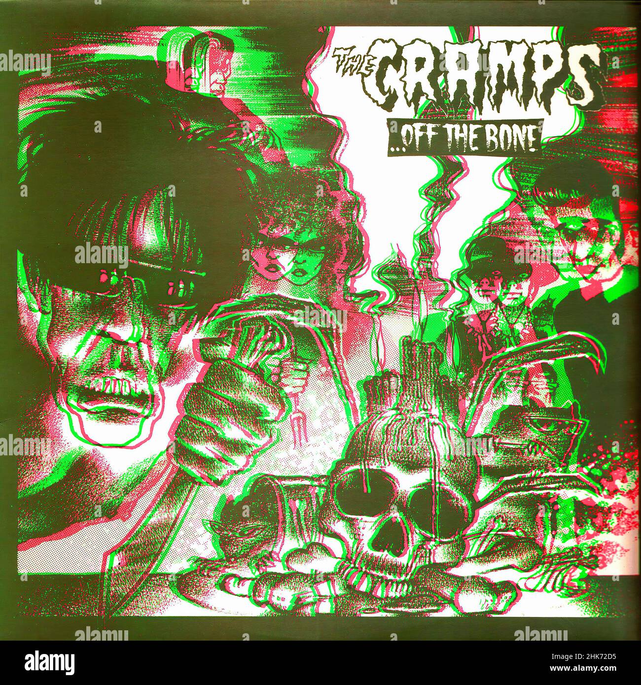 Vintage vinyl record cover - Cramps, The - Off The Bone - UK