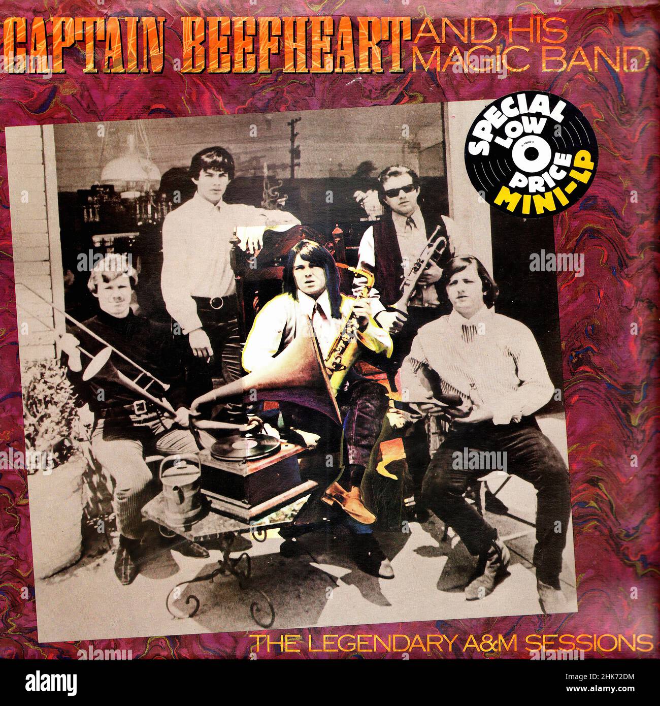 Vintage vinyl record cover - Captain Beefheart - Legendary A&M Sessions - D - 1984 Stock Photo