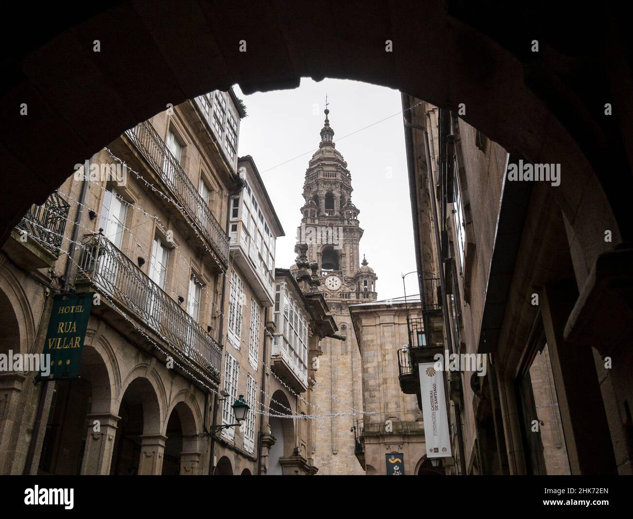 Catedral de Santiago de Compostela. La Coruña. Galicia. España Stock