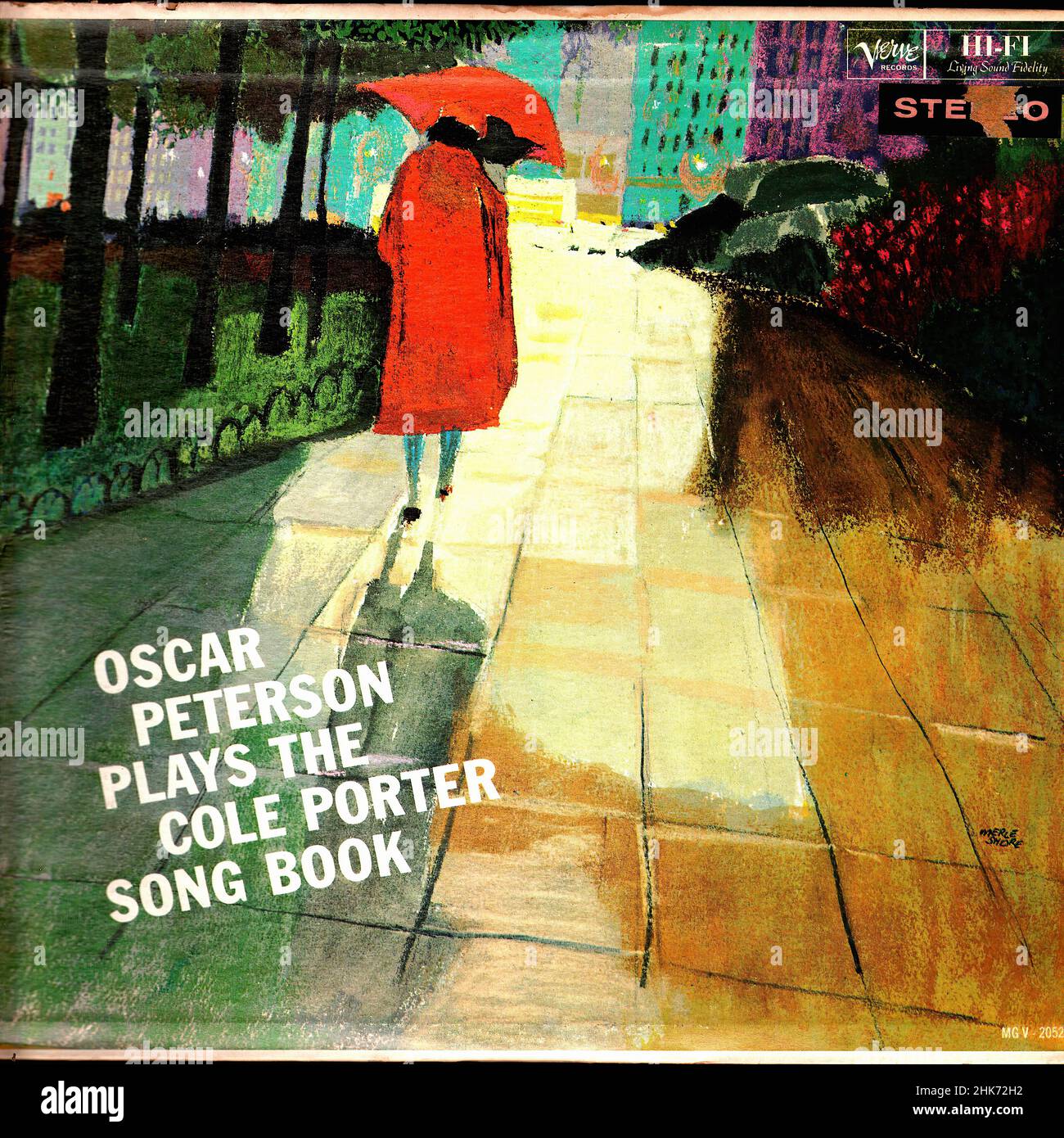 Vintage vinyl record cover - Peterson,Oscar - plays The Cole Porter Song Book - US - 1959- Issue 1960 Stock Photo
