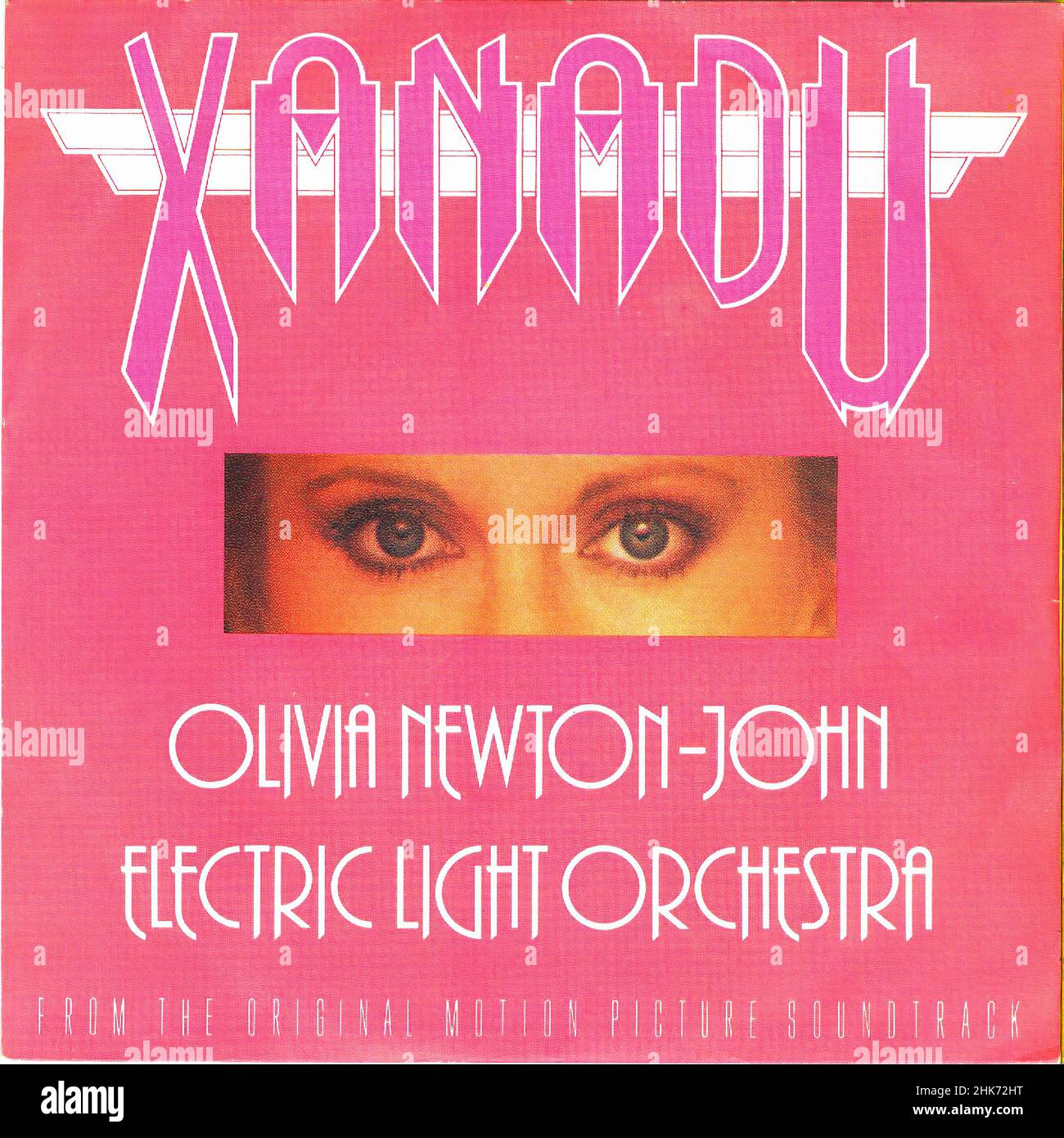 Vintage vinyl record cover - Newton-John, Olivia & ELO - Xanadu - D - 1980 Stock Photo