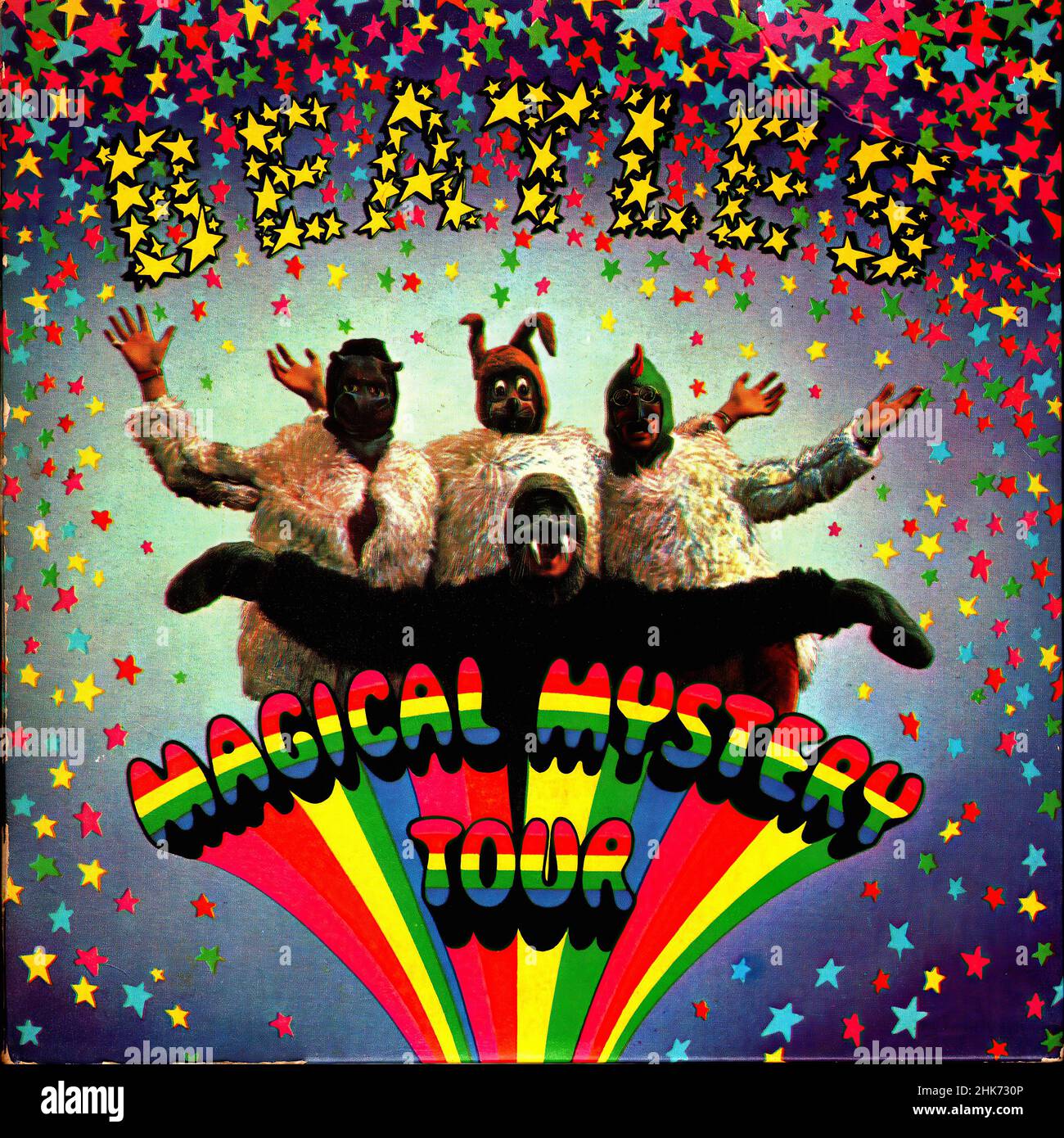 Vintage vinyl record cover - Beatles, The - Magical Mystery Tour - Double EP - UK - 1967 Stock Photo