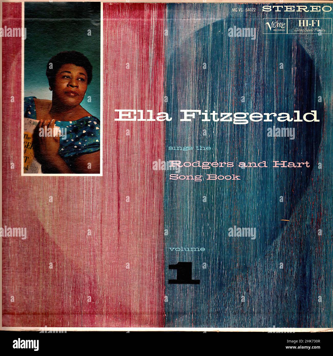Vintage vinyl record cover - Fitzgerald, Ella - Sings The Rodgers & Hart Songbook Vol 1 - US - 1957-Issue 1961 Stock Photo