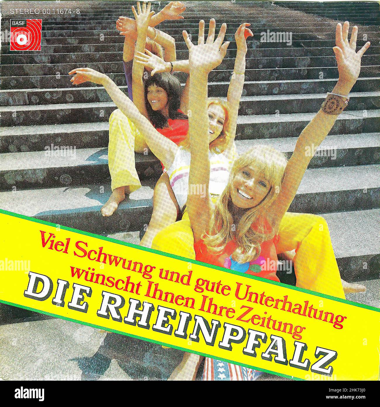 Vintage vinyl record cover - 1975 - Die Rheinpfalz - Tageszeitung h 01 Stock Photo