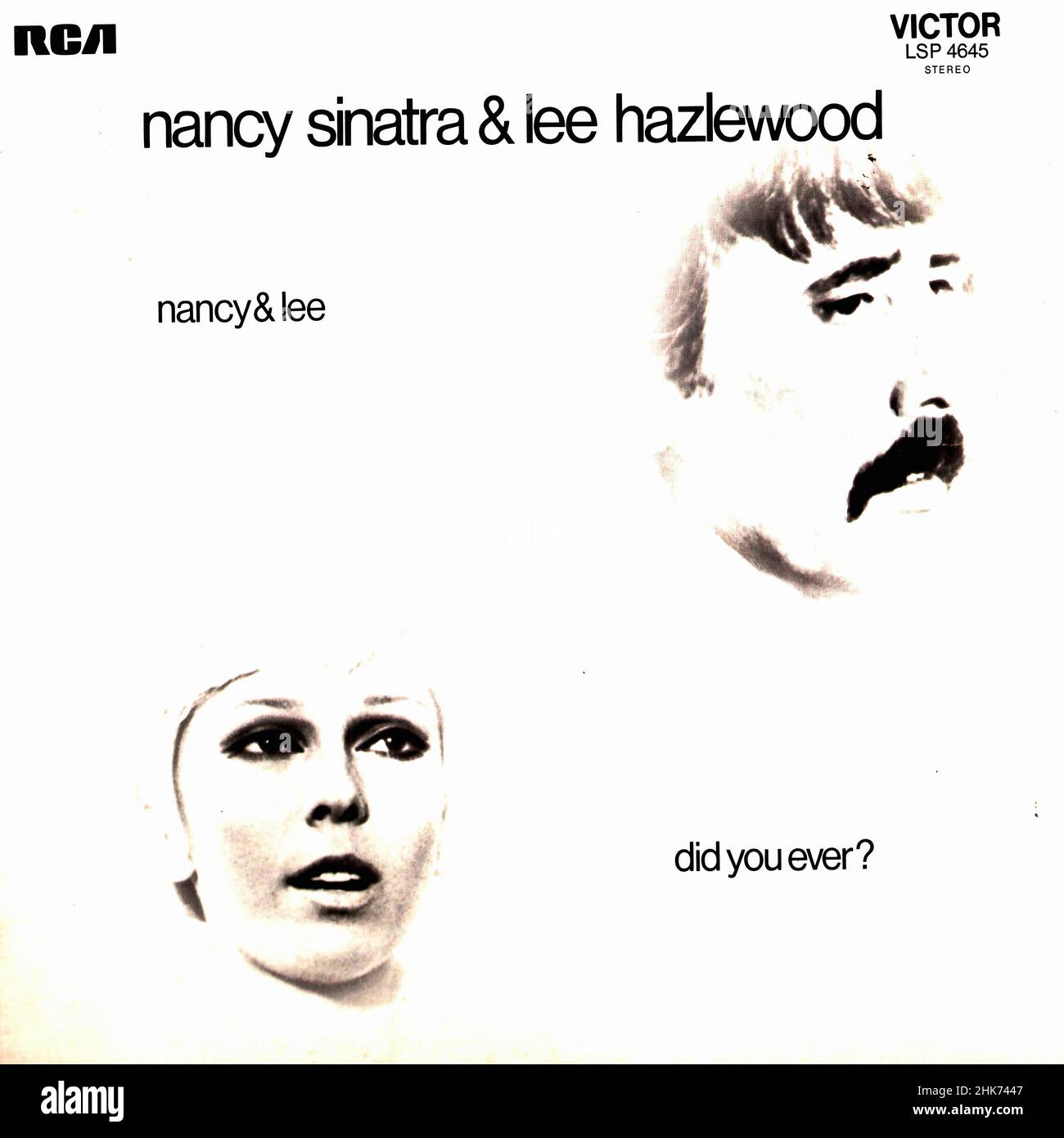 Vintage vinyl record cover - Sinatra, Nancy - Lee Hazlewood - Nancy & Lee - Did You Ever - D - 1971 Stock Photo