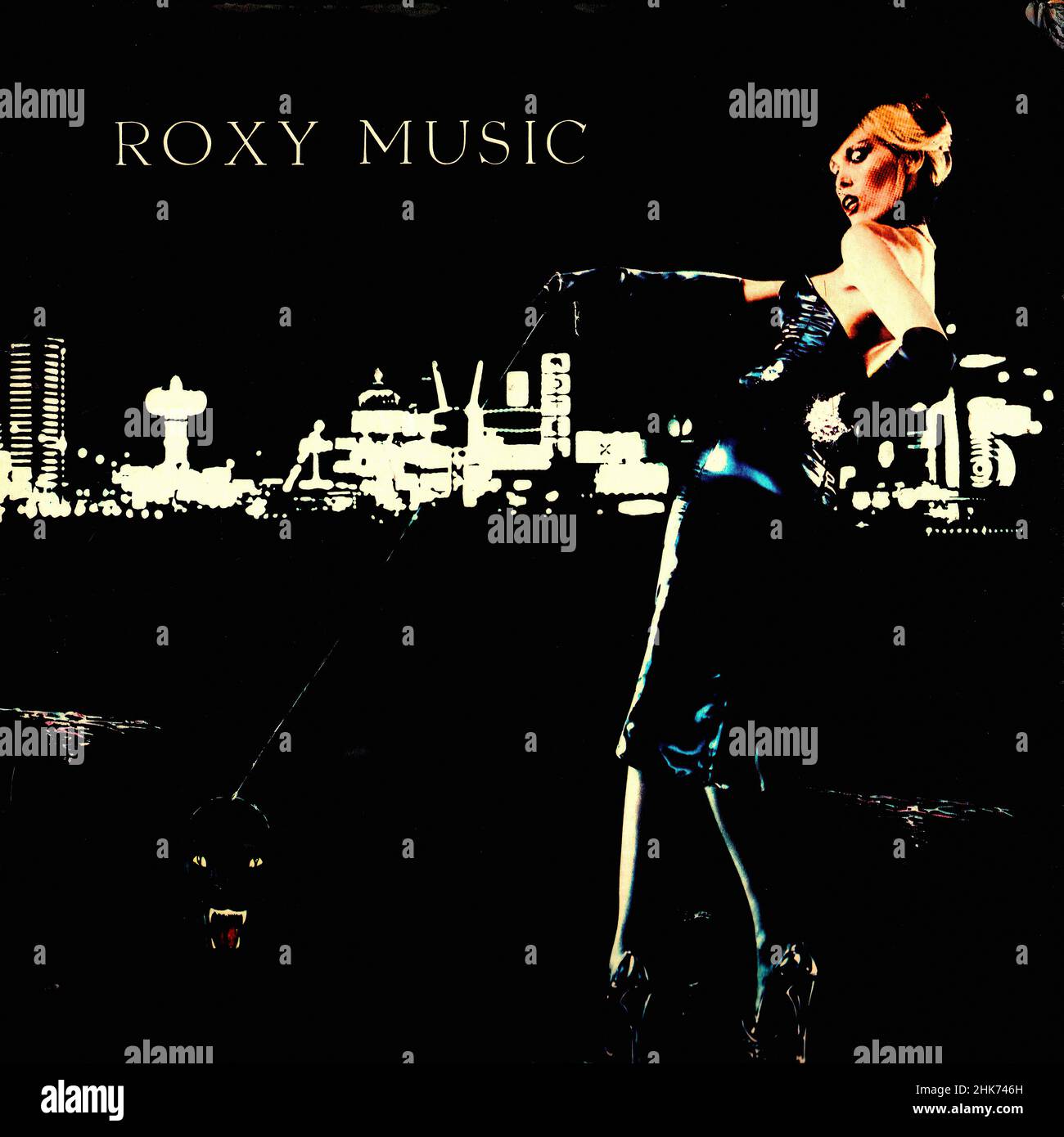 Vintage vinyl record cover - Roxy Music - For Your Pleasure - UK