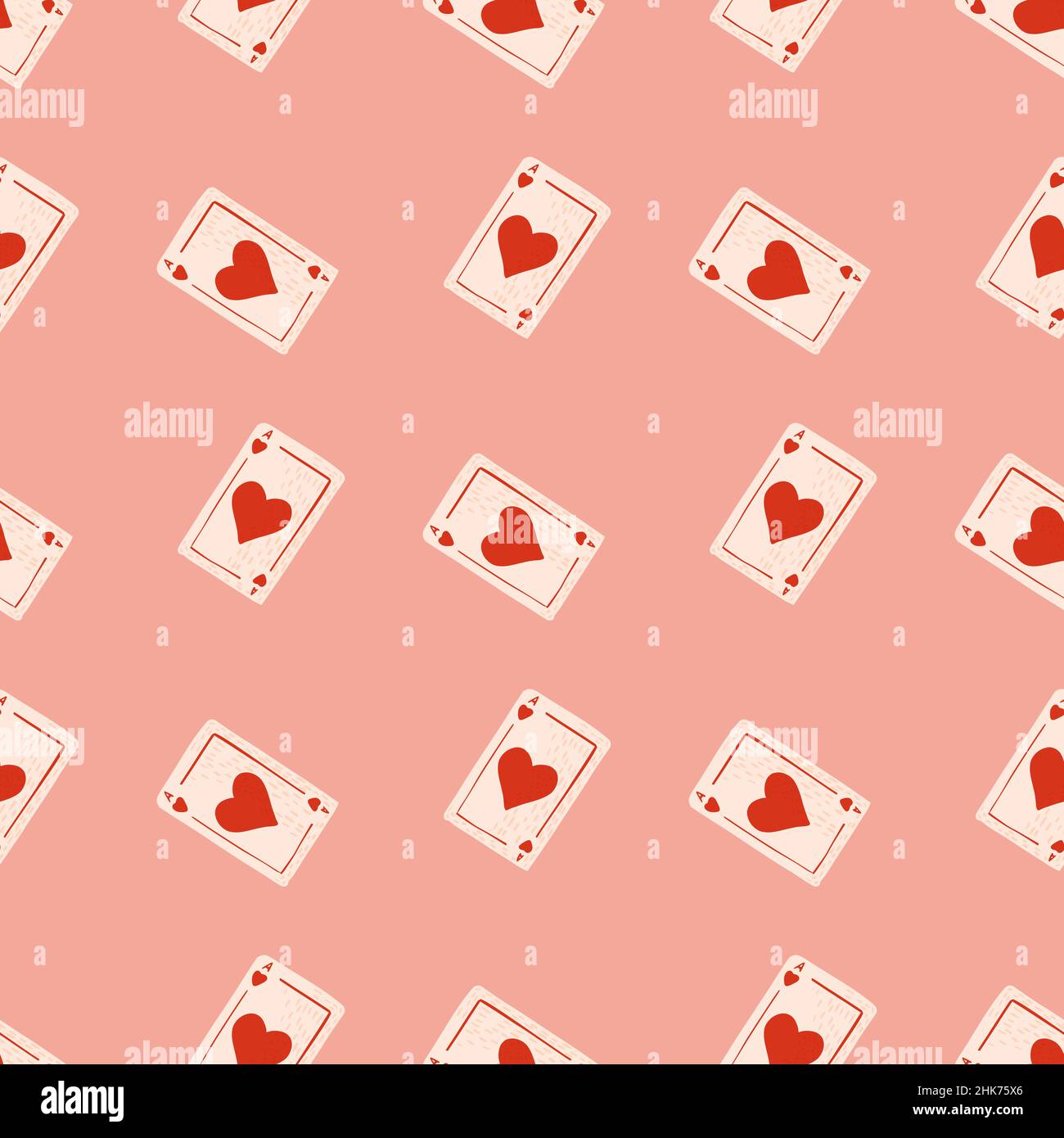 Game cards seamless pattern. Design gambling. Repeated texture in ...