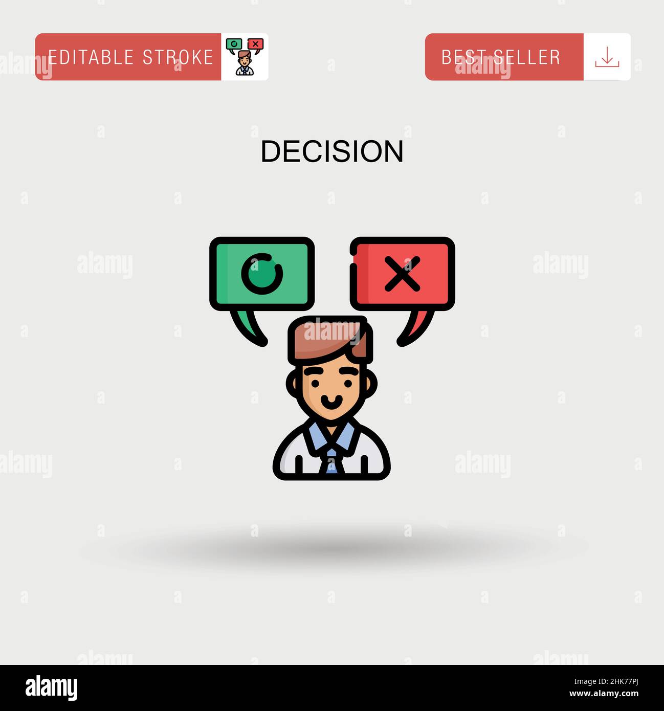 Decision making icon hi-res stock photography and images - Alamy