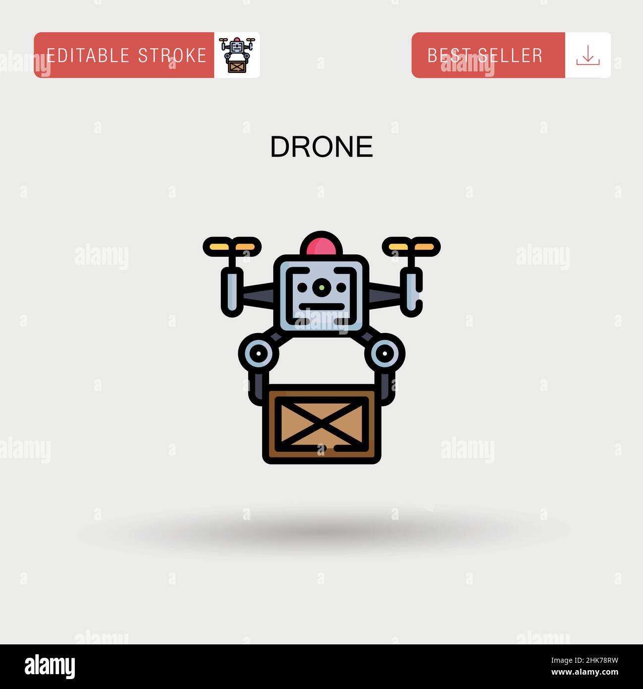 Drone Simple vector icon Stock Vector Image & Art - Alamy