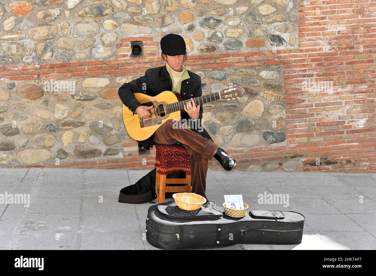 Busker, Andalusia, Spain Stock Photo