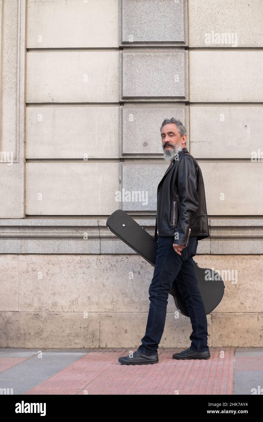 Dressed in leather hi res stock photography and images Alamy