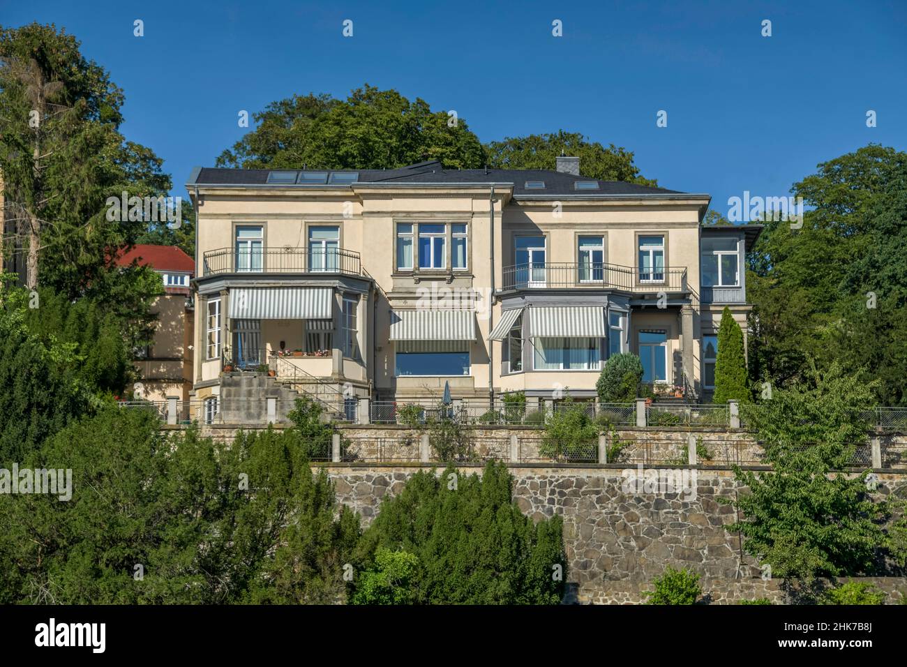 Villas, Schillerstrasse, Koernerweg, Loschwitz, Dresden, Saxony