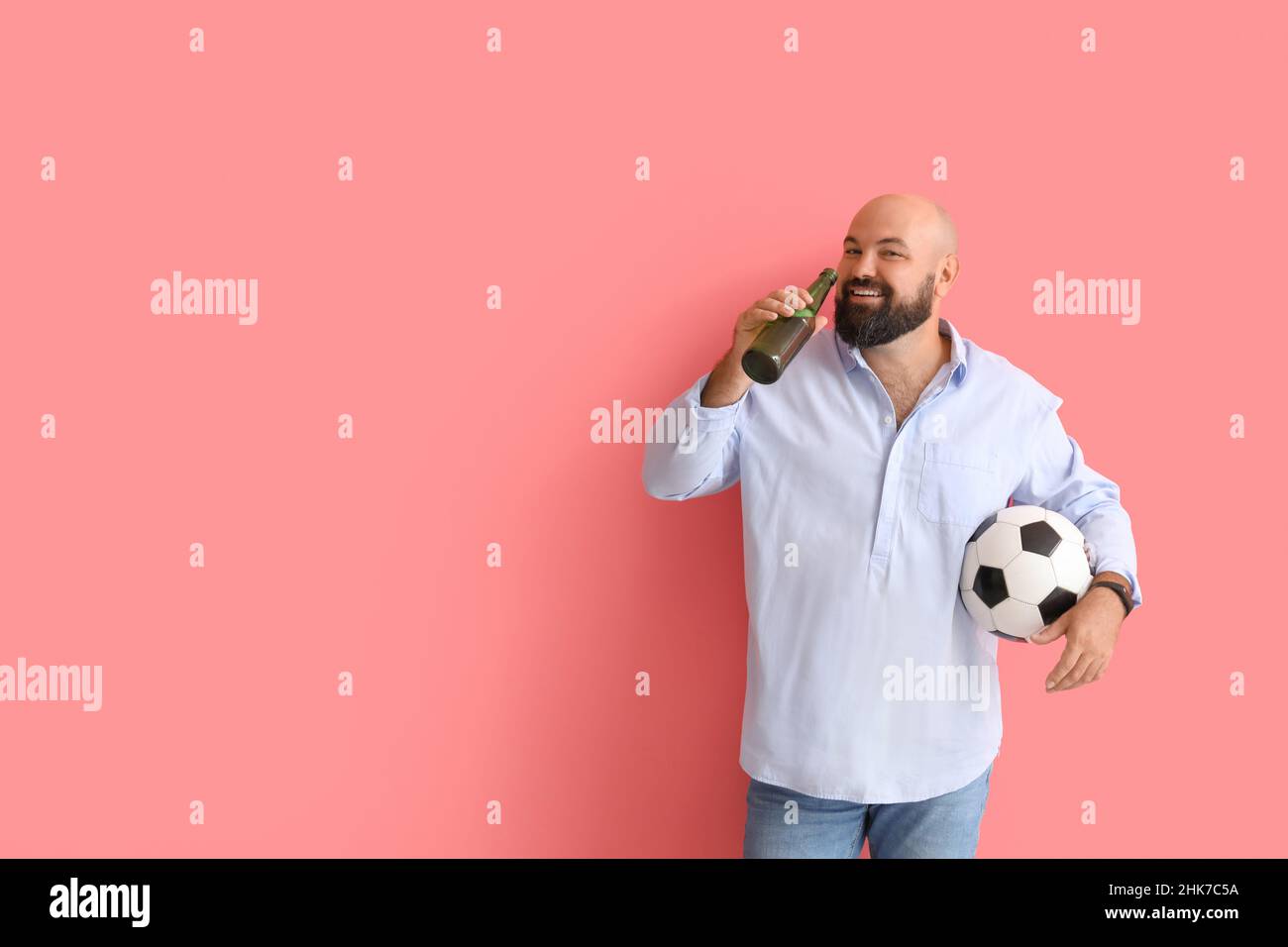 Bald football fan hires stock photography and images Alamy