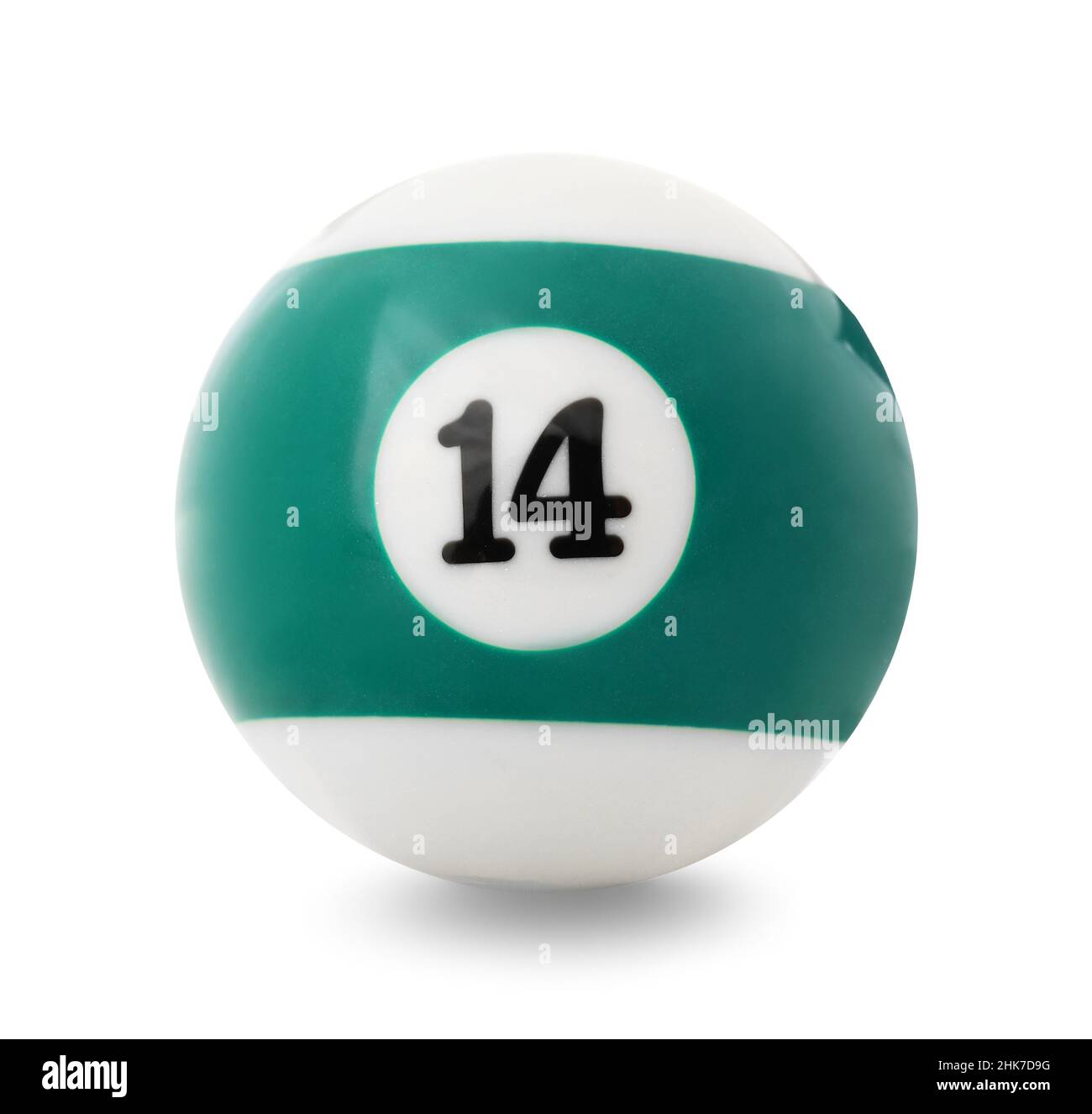 Billiard ball on white background Stock Photo