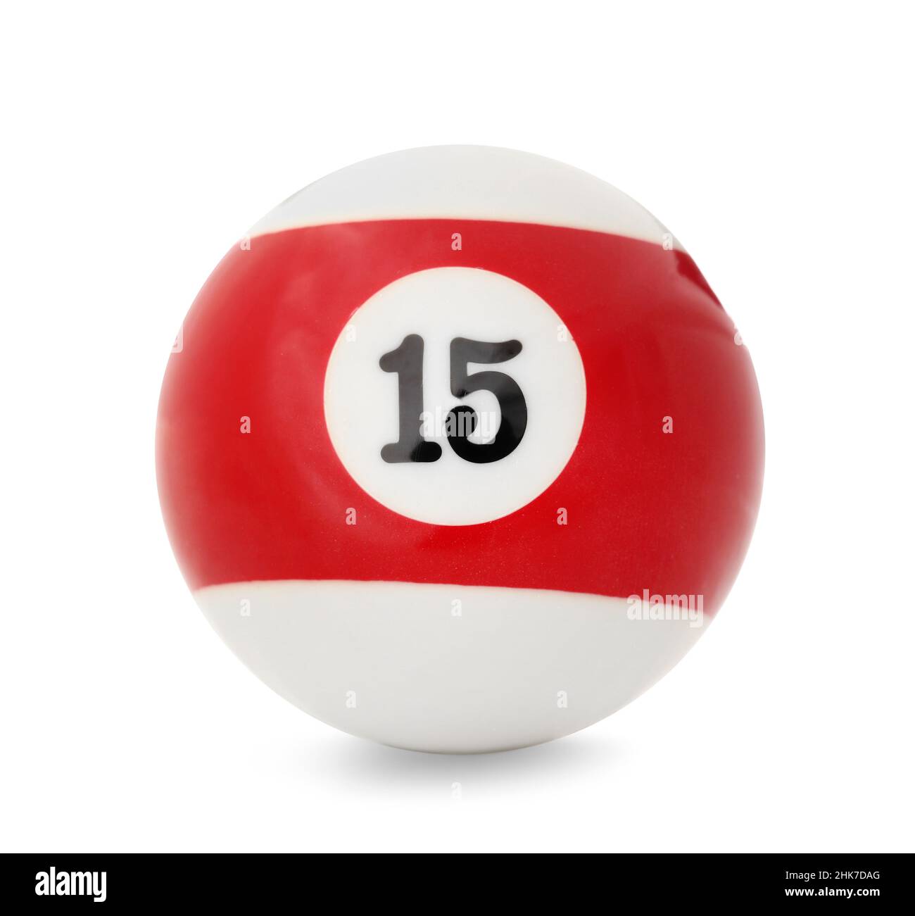 Billiard ball on white background Stock Photo - Alamy