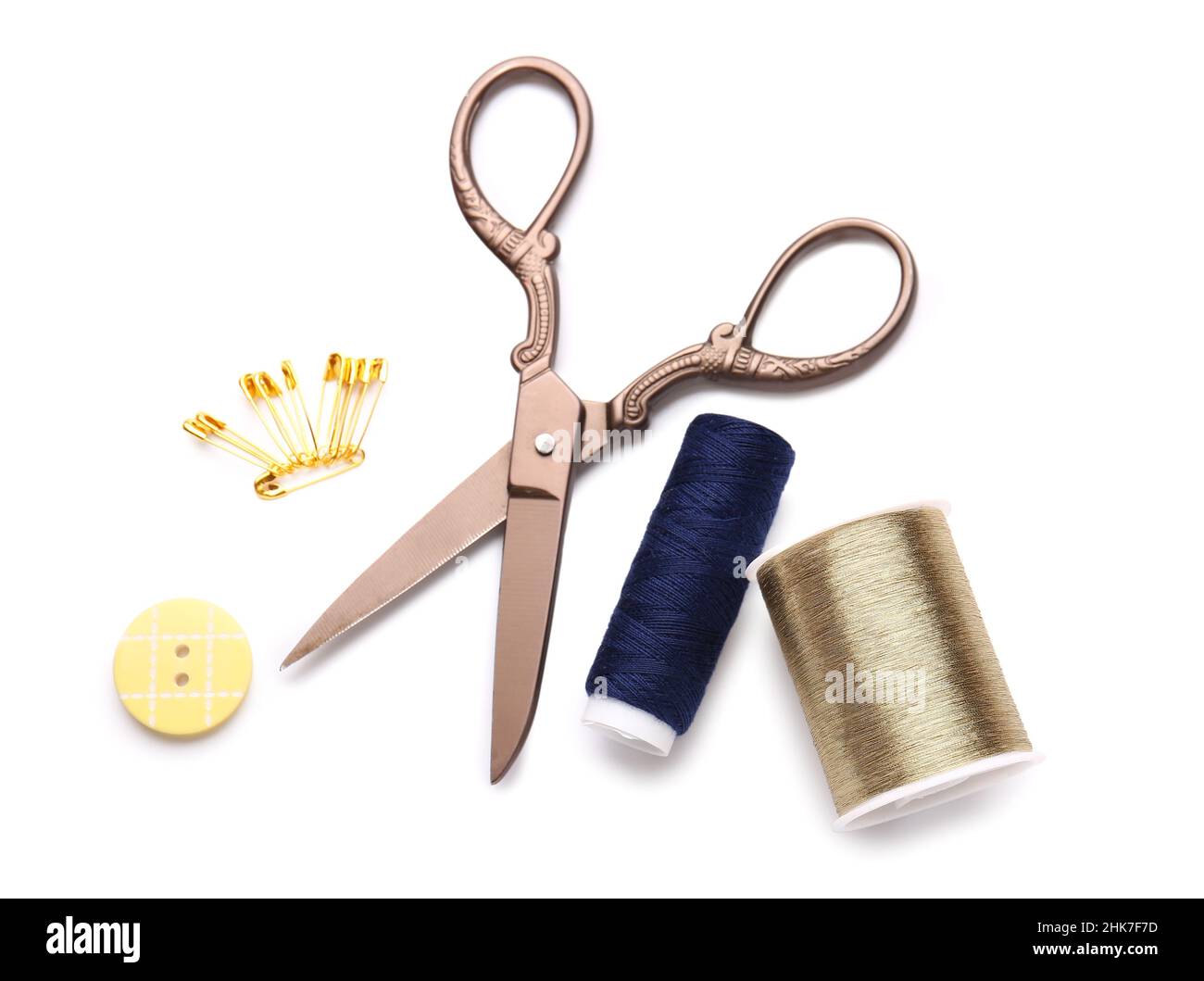 Pins scissors dressmaker dressmaking Cut Out Stock Images & Pictures ...