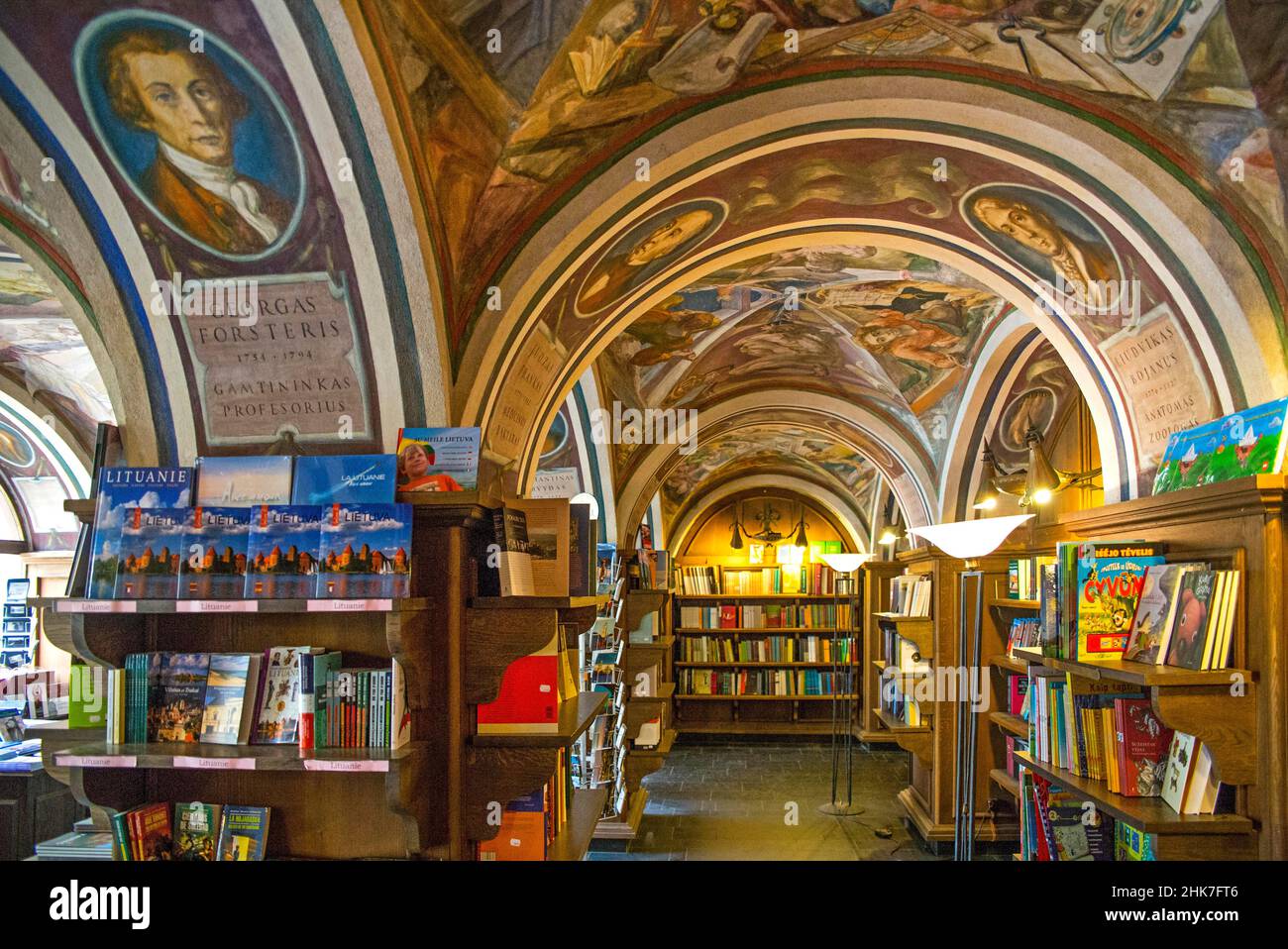 University Bookshop, Vilnius, Lithuania, Vilnius, Lithuania Stock Photo