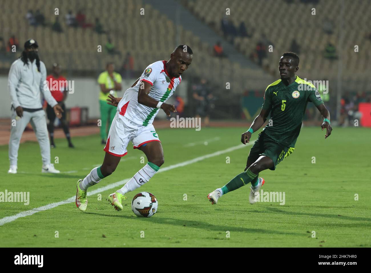 CAMEROON, Yaounde, 02 February 2022 - Idrissa Gueye of Senegal during the Africa Cup of Nations play offs semi final match between Burkina Faso and Senegal at Stade Ahmadou Ahidjo,Yaounde, Cameroon, 02/02/2022/ Photo by SF Stock Photo