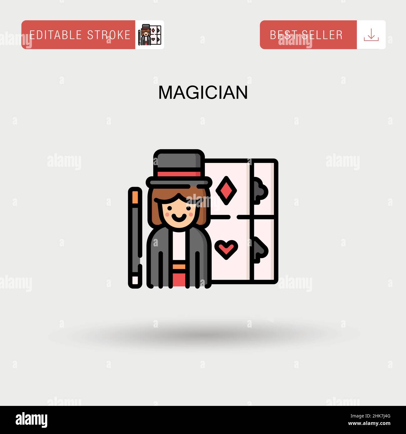 Magician Simple vector icon Stock Vector Image & Art - Alamy