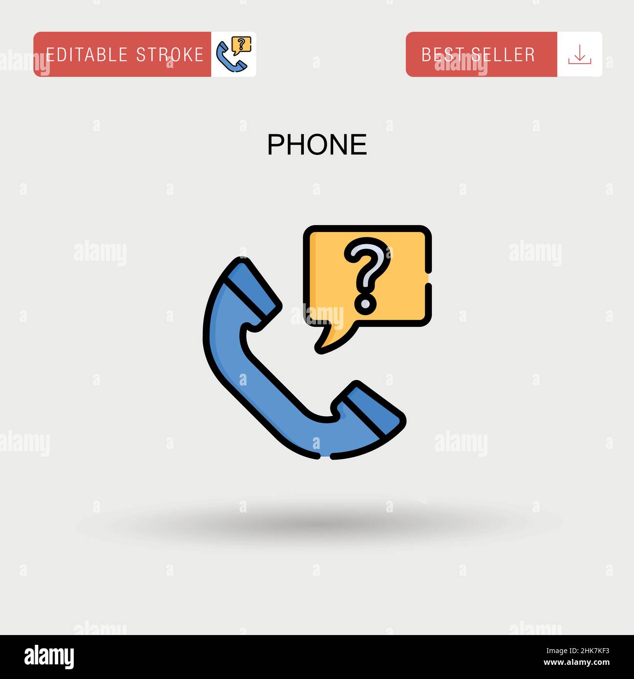 Phone Simple vector icon Stock Vector Image & Art - Alamy