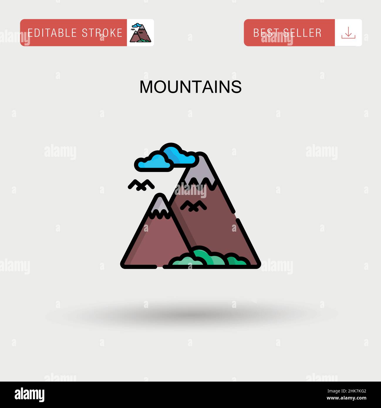 Fog mountains and tourism Stock Vector Images - Alamy