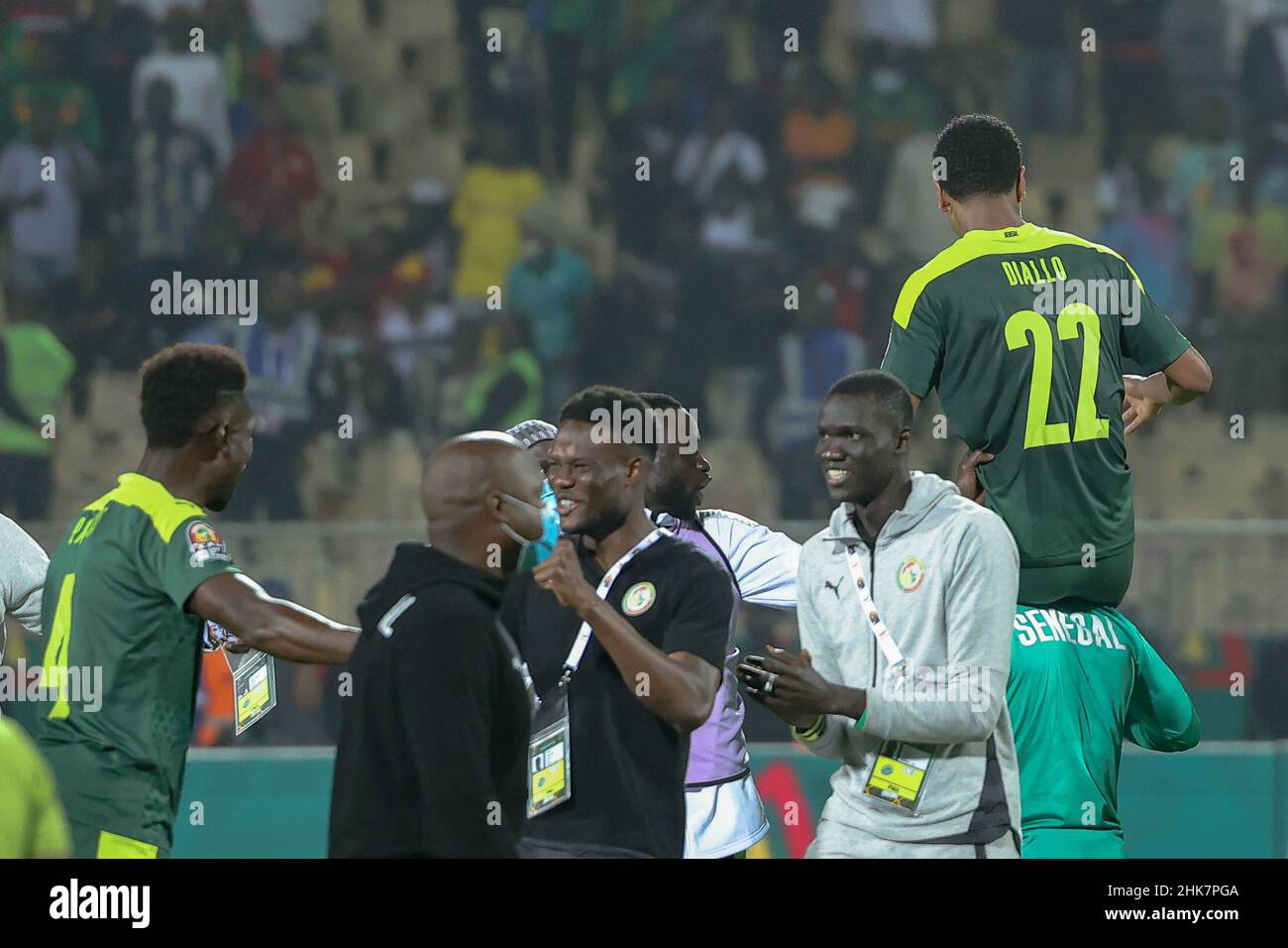 CAMEROON, Yaounde, 02 February 2022 - Abdou Diallo of Senegal during the Africa Cup of Nations play offs semi final match between Burkina Faso and Senegal at Stade Ahmadou Ahidjo,Yaounde, Cameroon, 02/02/2022/ Photo by SF Stock Photo