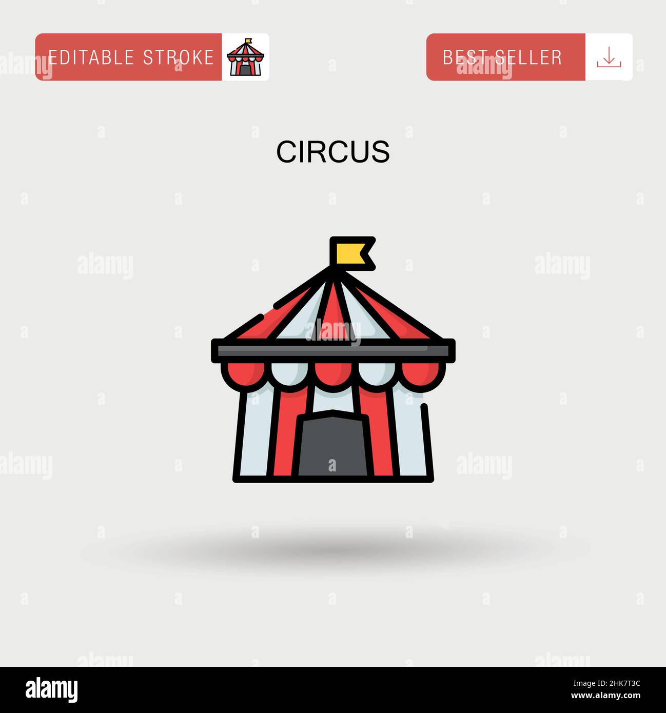 Circus Simple vector icon Stock Vector Image & Art - Alamy