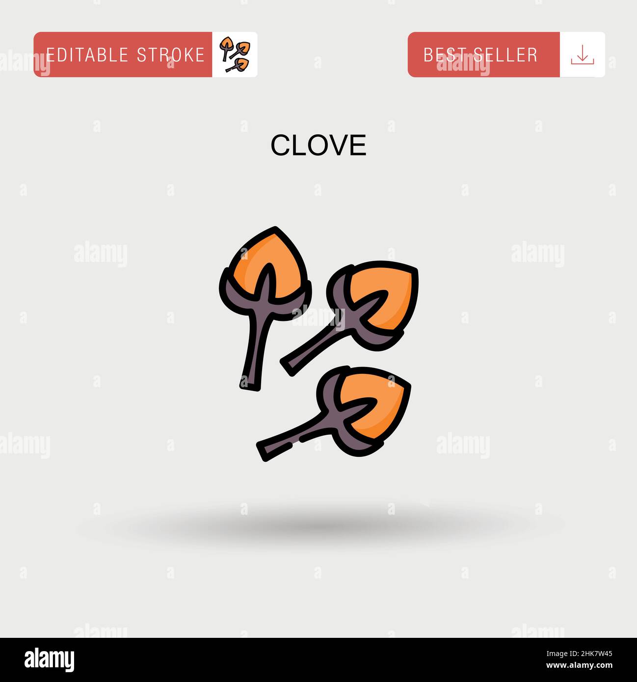 Clove Simple vector icon Stock Vector Image & Art Alamy