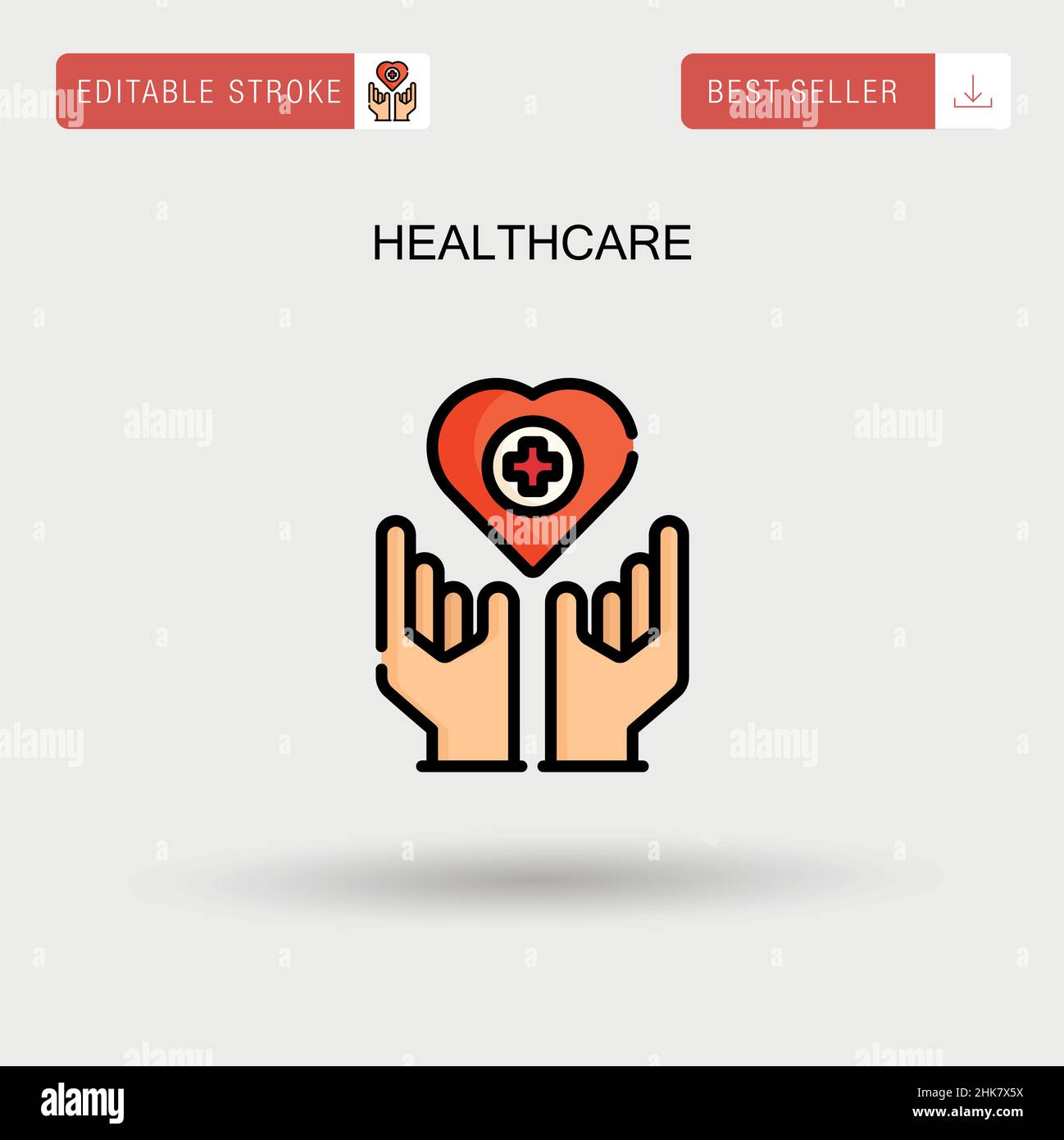 Healthcare Simple vector icon Stock Vector Image & Art - Alamy