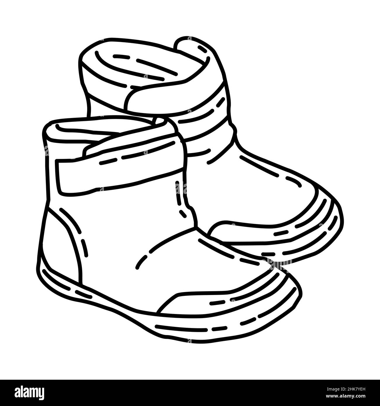 Winter Boots for Kids Part of Winter Accessories and Activities Hand ...